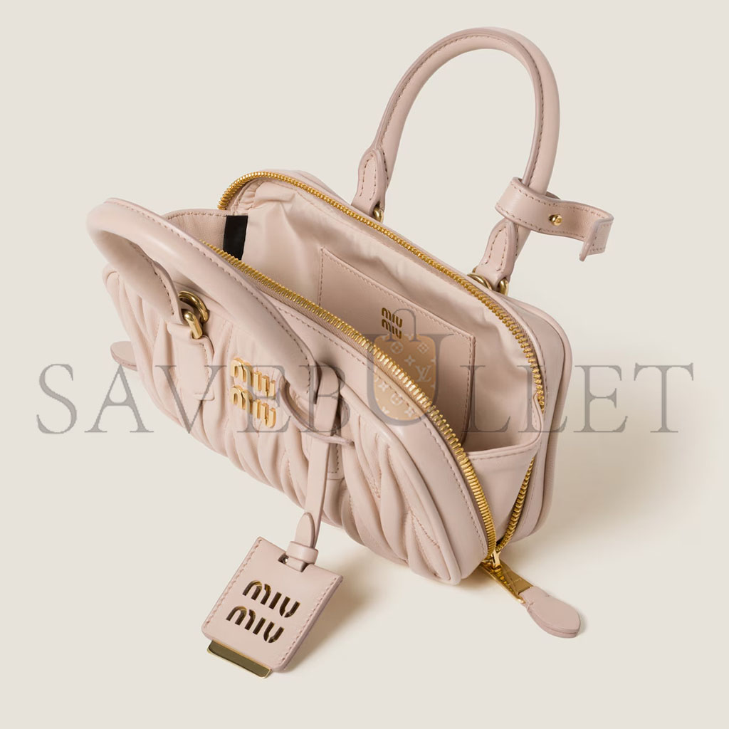M1v M1v arcadie matelassÉ nappa leather mini-bag 5bp088 (19*10*5cm)